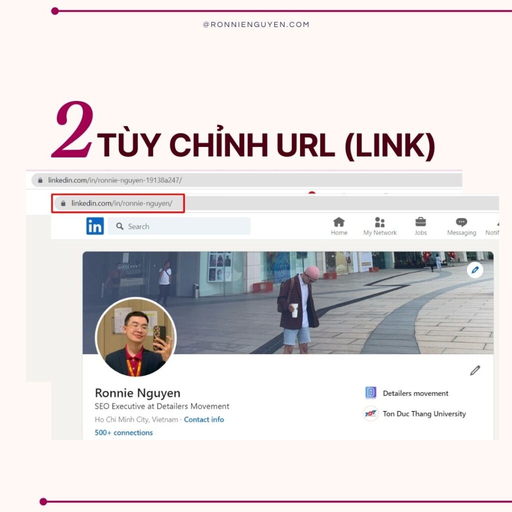 3. TIPS xây dựng hồ sơ LinkedIn cho người mới bắt đầu - Ronnie nguyen - seo executive