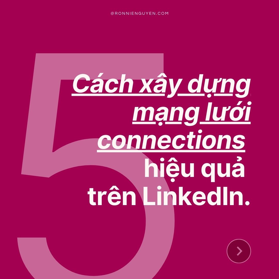 1. Cách xây dựng mạng lưới connections hiệu quả trên LinkedIn