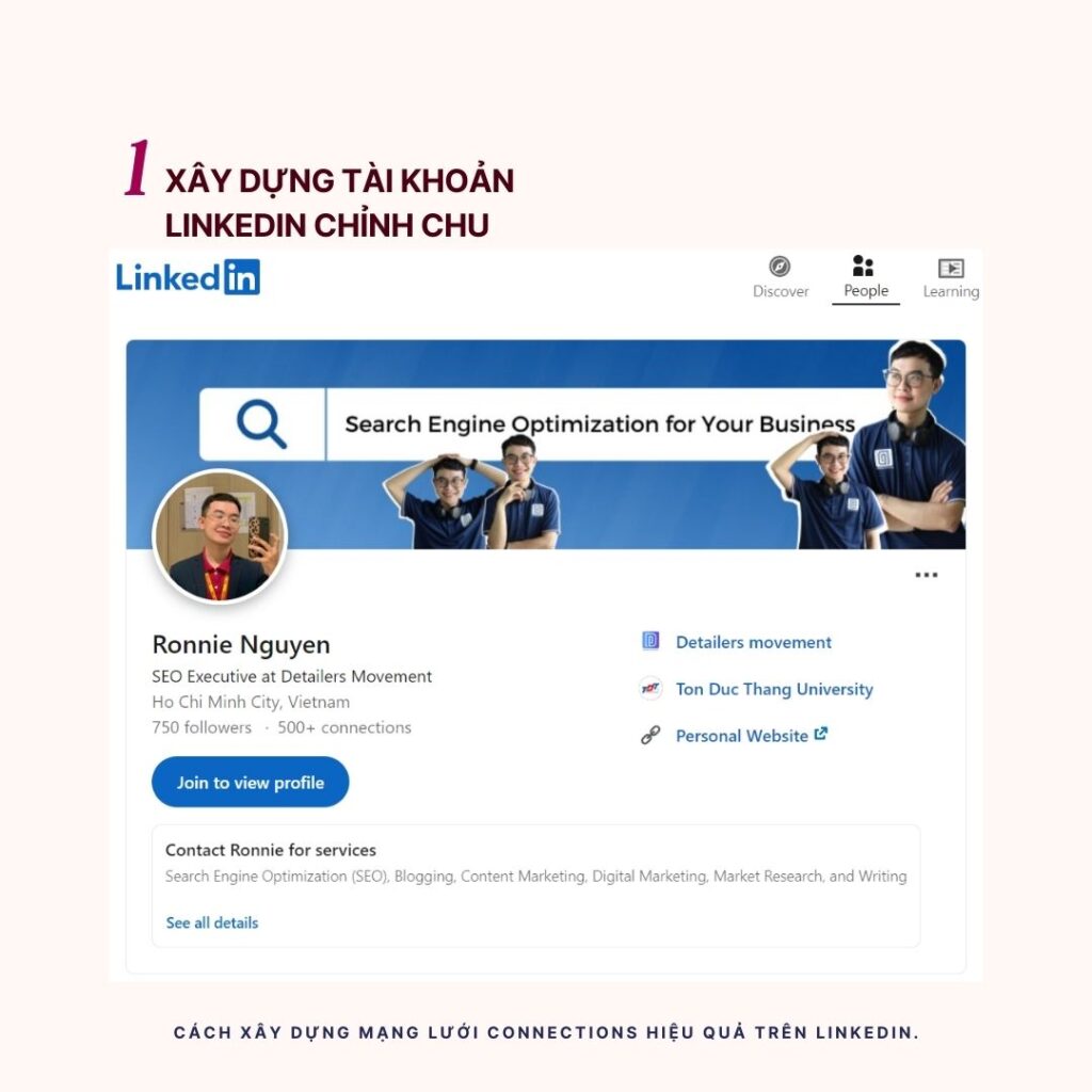 Cách xây dựng mạng lưới connections hiệu quả trên LinkedIn