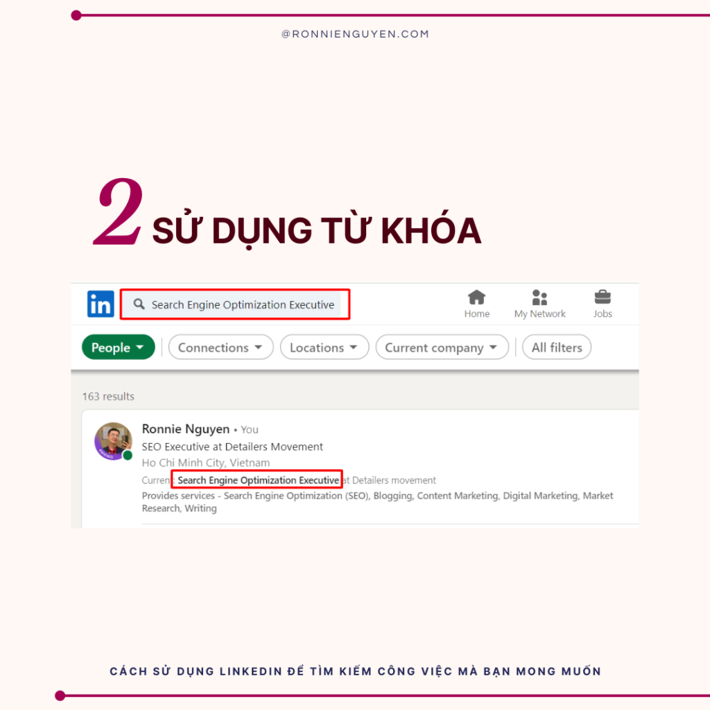 5. Cách sử dụng LinkedIn để tìm kiếm công việc mà bạn mong muốn